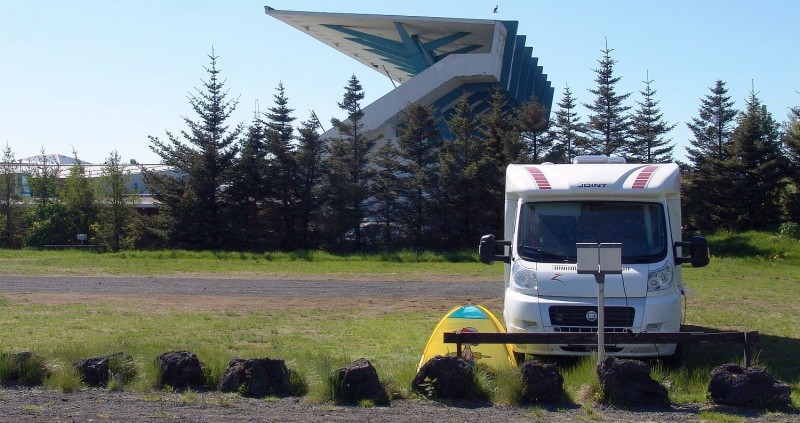 Reykjavik campsite - caravan area